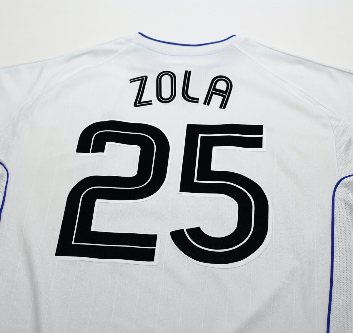 2001/03 ZOLA #25 Chelsea Vintage Umbro L/S UEFA CUP Away 3rd Football Shirt (XL)