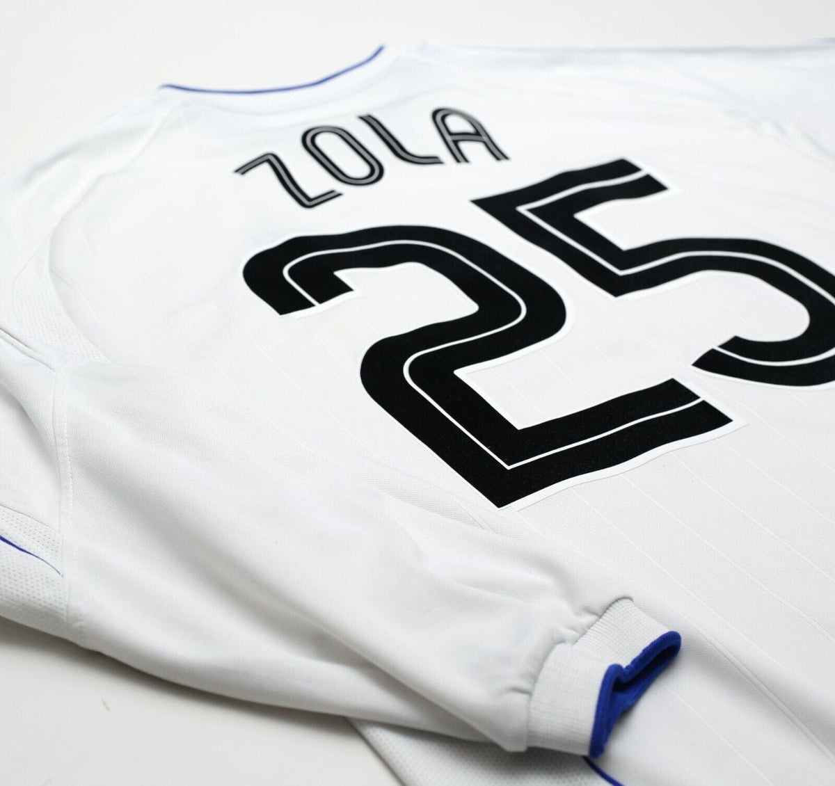 2001/03 ZOLA #25 Chelsea Vintage Umbro L/S UEFA CUP Away 3rd Football Shirt (XL)