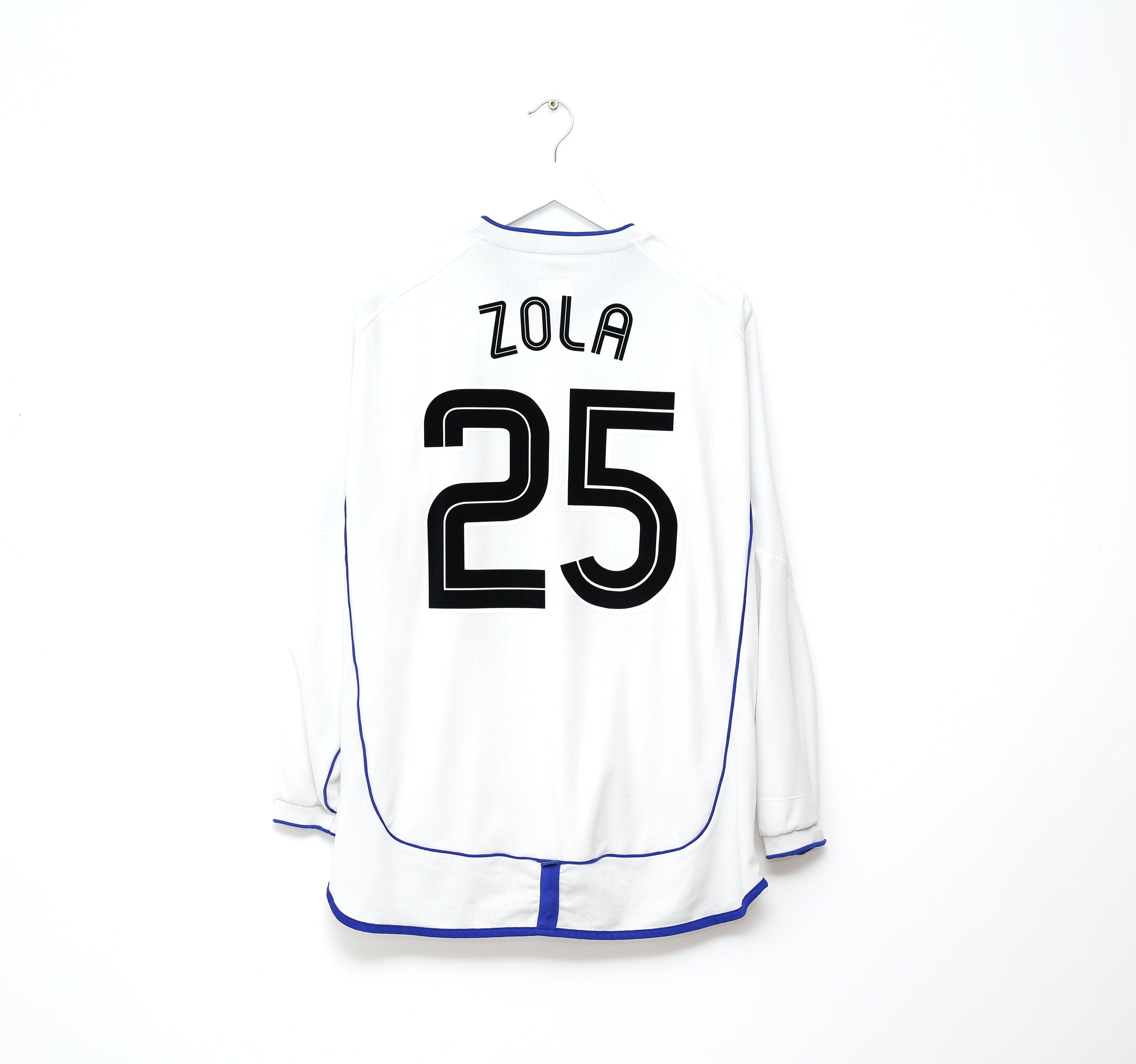 2001/03 ZOLA #25 Chelsea Vintage Umbro L/S UEFA CUP Away 3rd