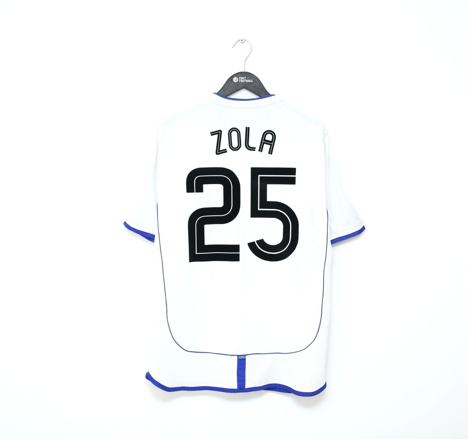 2001/03 ZOLA #25 Chelsea Vintage Umbro UEFA CUP Away 3rd Football Shirt (L)