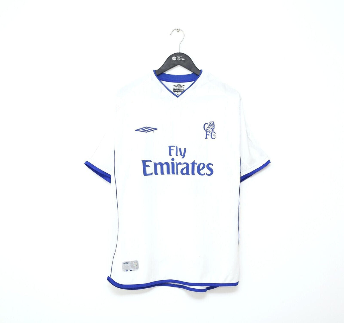 2001/03 ZOLA #25 Chelsea Vintage Umbro UEFA CUP Away 3rd Football Shirt (L)