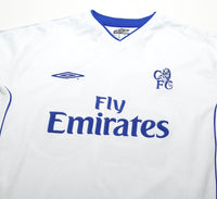2001/03 ZOLA #25 Chelsea Vintage Umbro UEFA CUP Away 3rd Football Shirt (L)