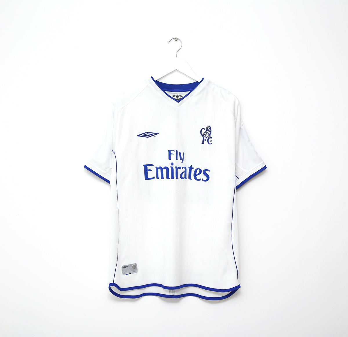 2001/03 ZOLA #25 Chelsea Vintage Umbro UEFA CUP Away 3rd Football Shirt (L)