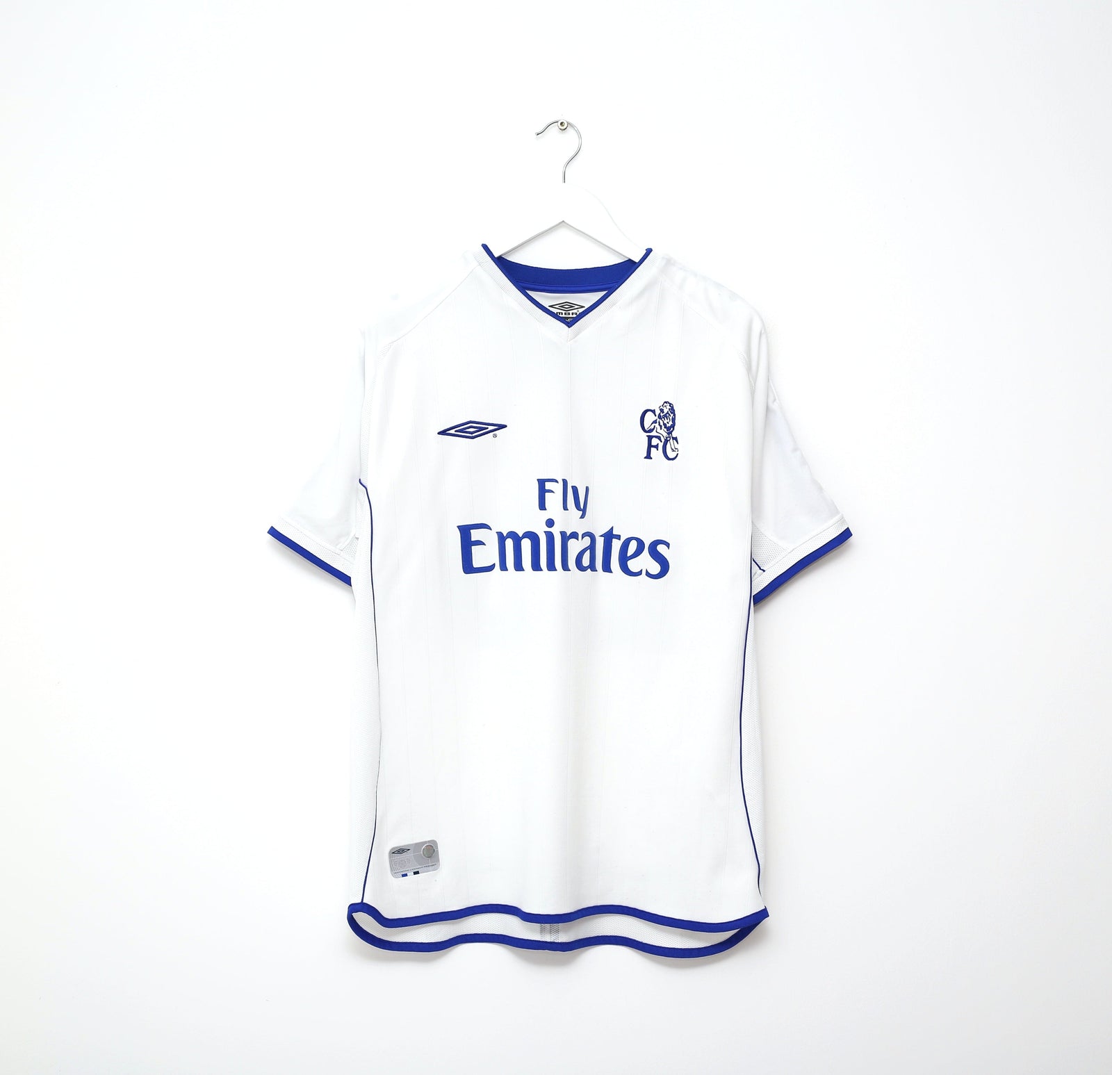 2001/03 ZOLA #25 Chelsea Vintage Umbro UEFA CUP Away 3rd Football Shirt (L)