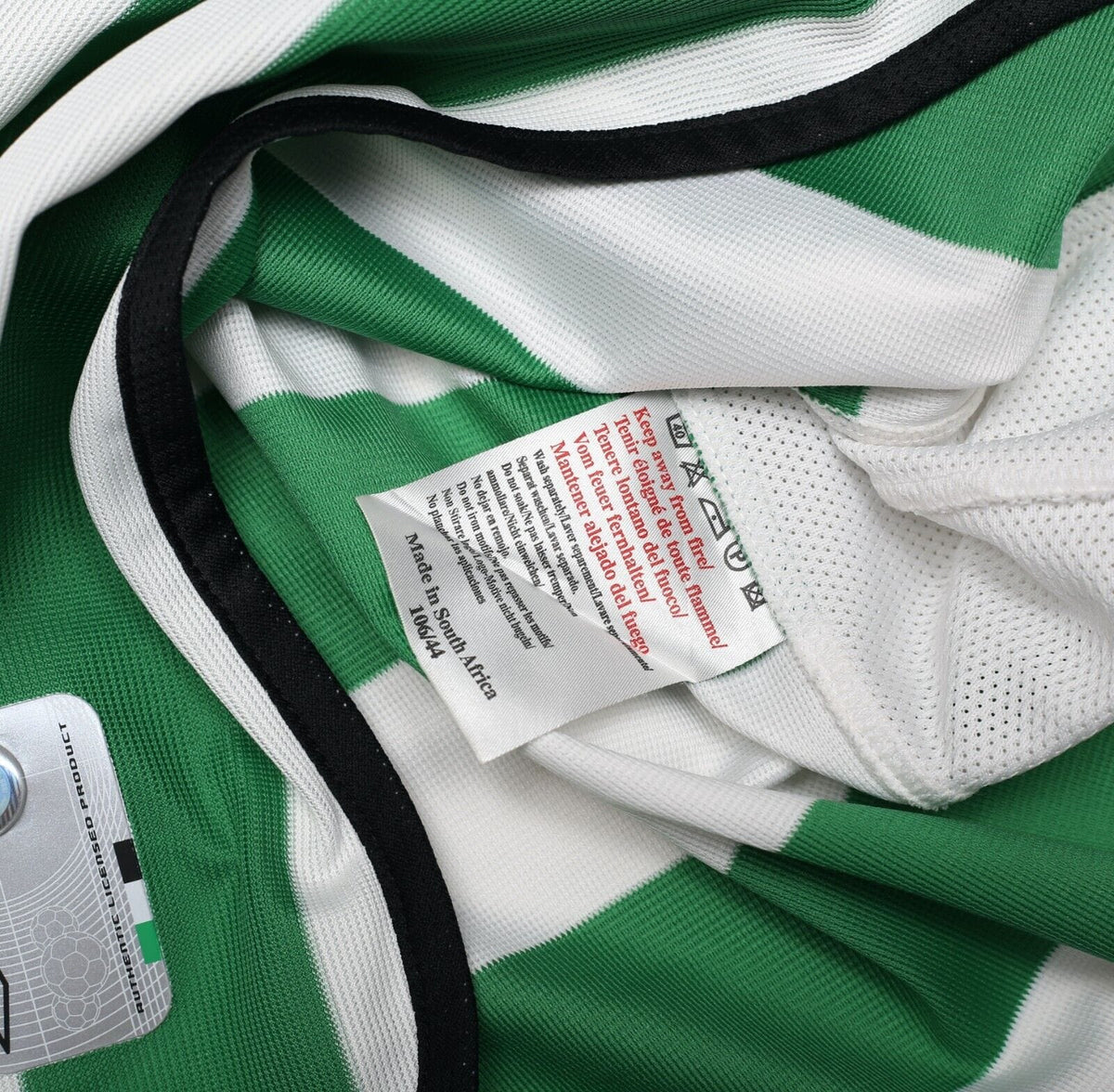 2001 LARSSON #7 Celtic Umbro Home Football Shirt (L) TOM BOYD TESTIMONIAL