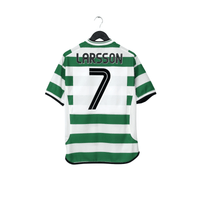 2001 Larsson #7 Celtic Vintage Umbro Home Football Shirt (S)