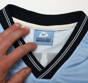 2001 MARADONA #10 Argentina Vintage FILA Testimonial Football Shirt (XL)