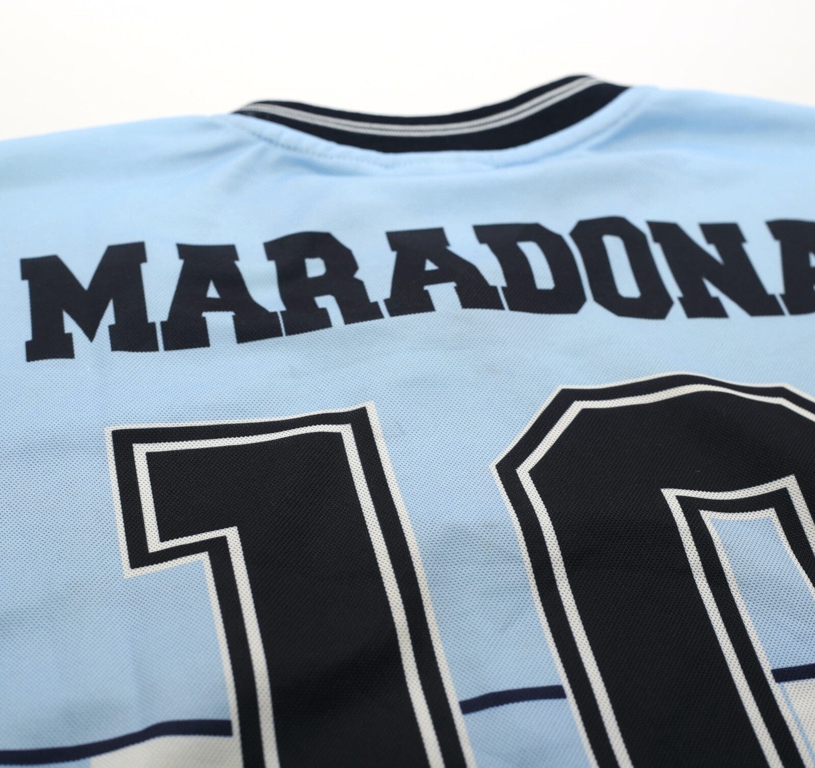 2001 MARADONA #10 Argentina Vintage FILA Testimonial Football Shirt (XL)