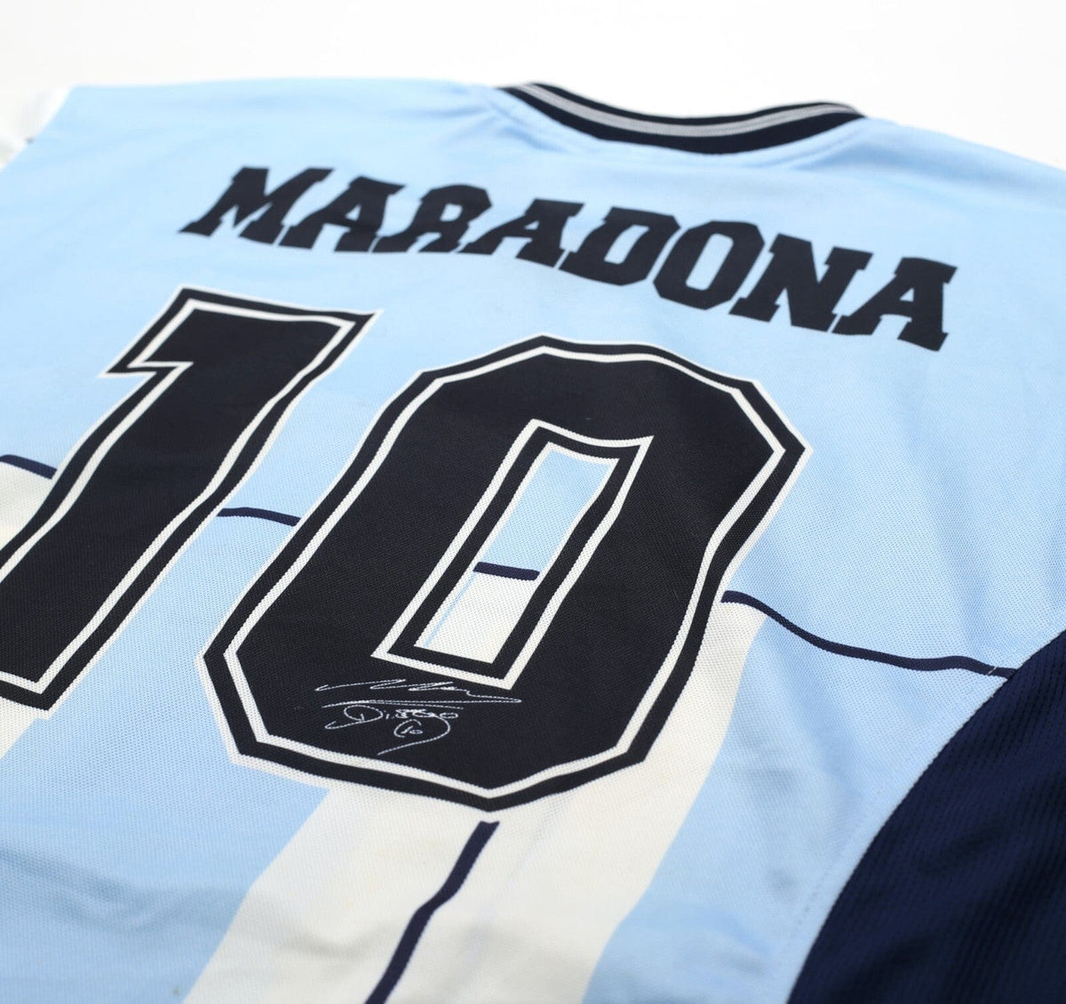 2001 MARADONA #10 Argentina Vintage FILA Testimonial Football Shirt (XL)