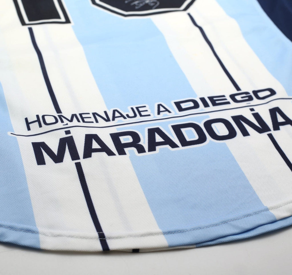 2001 MARADONA #10 Argentina Vintage FILA Testimonial Football Shirt (XL)