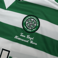 2001 Moravcik #10 Celtic Umbro Home Football Shirt (XL) Tom Boyd Testimonial