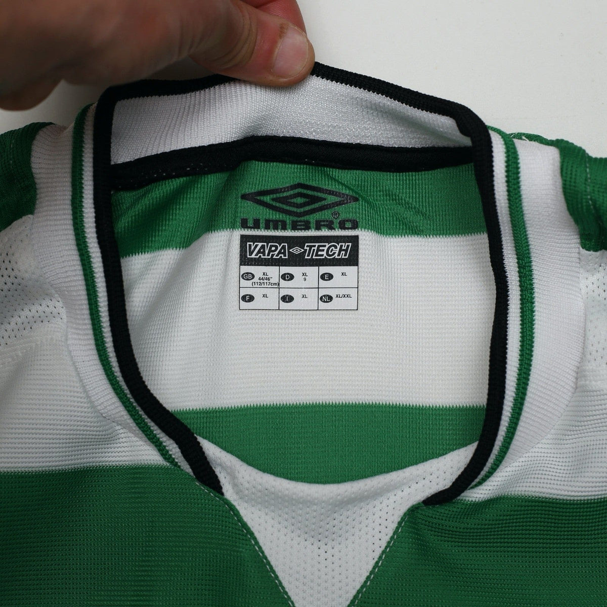 2001 Moravcik #10 Celtic Umbro Home Football Shirt (XL) Tom Boyd Testimonial