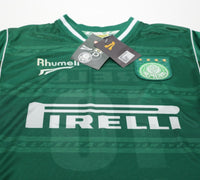 2001 PALMEIRAS #10 Vintage Rhumell Home Football Shirt Jersey (L) BNWT