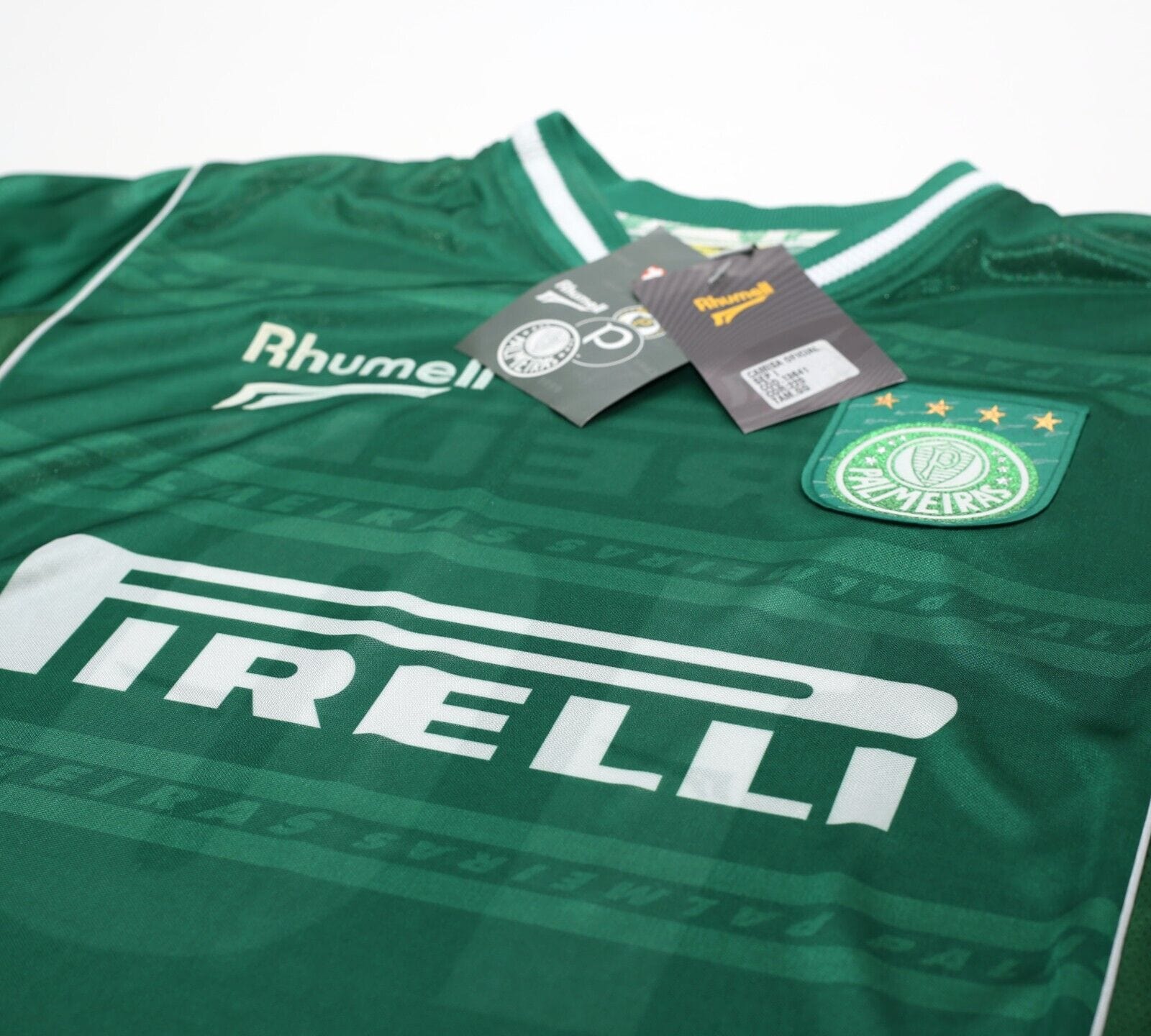 2001 PALMEIRAS #10 Vintage Rhumell Home Football Shirt Jersey (L) BNWT