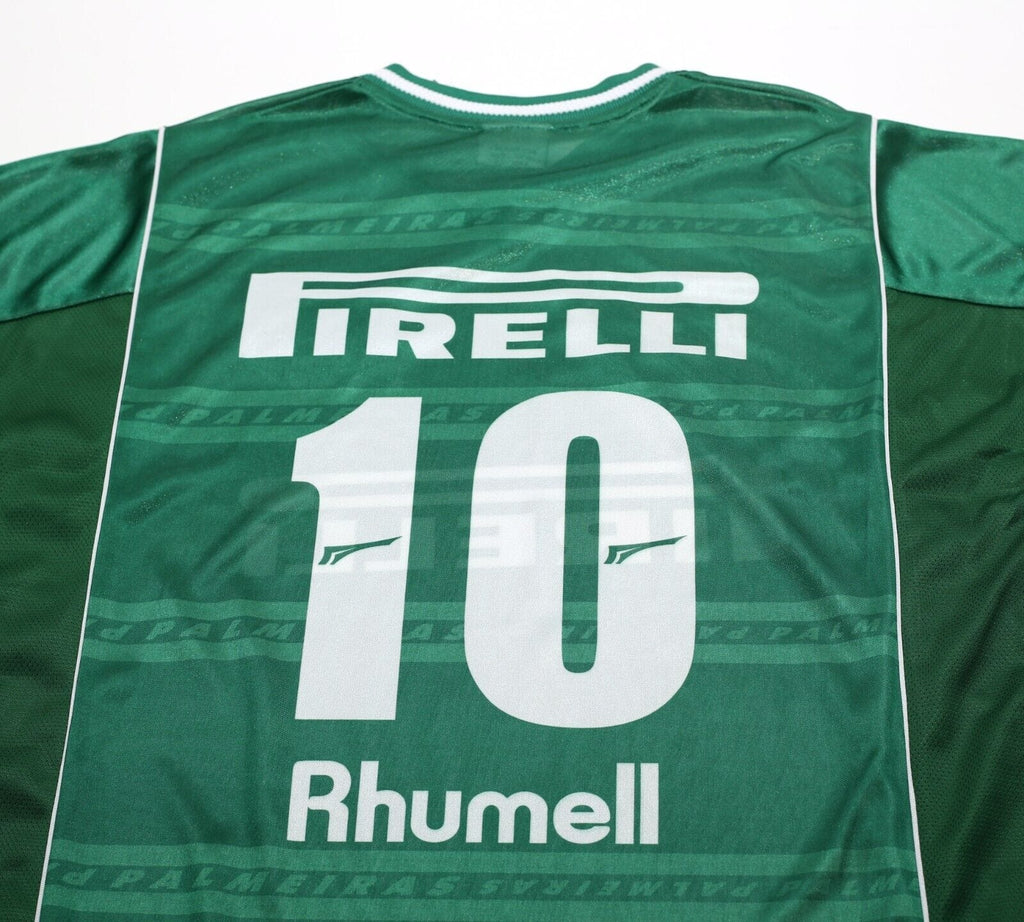 2001 PALMEIRAS #10 Vintage Rhumell Home Football Shirt Jersey (L) BNWT