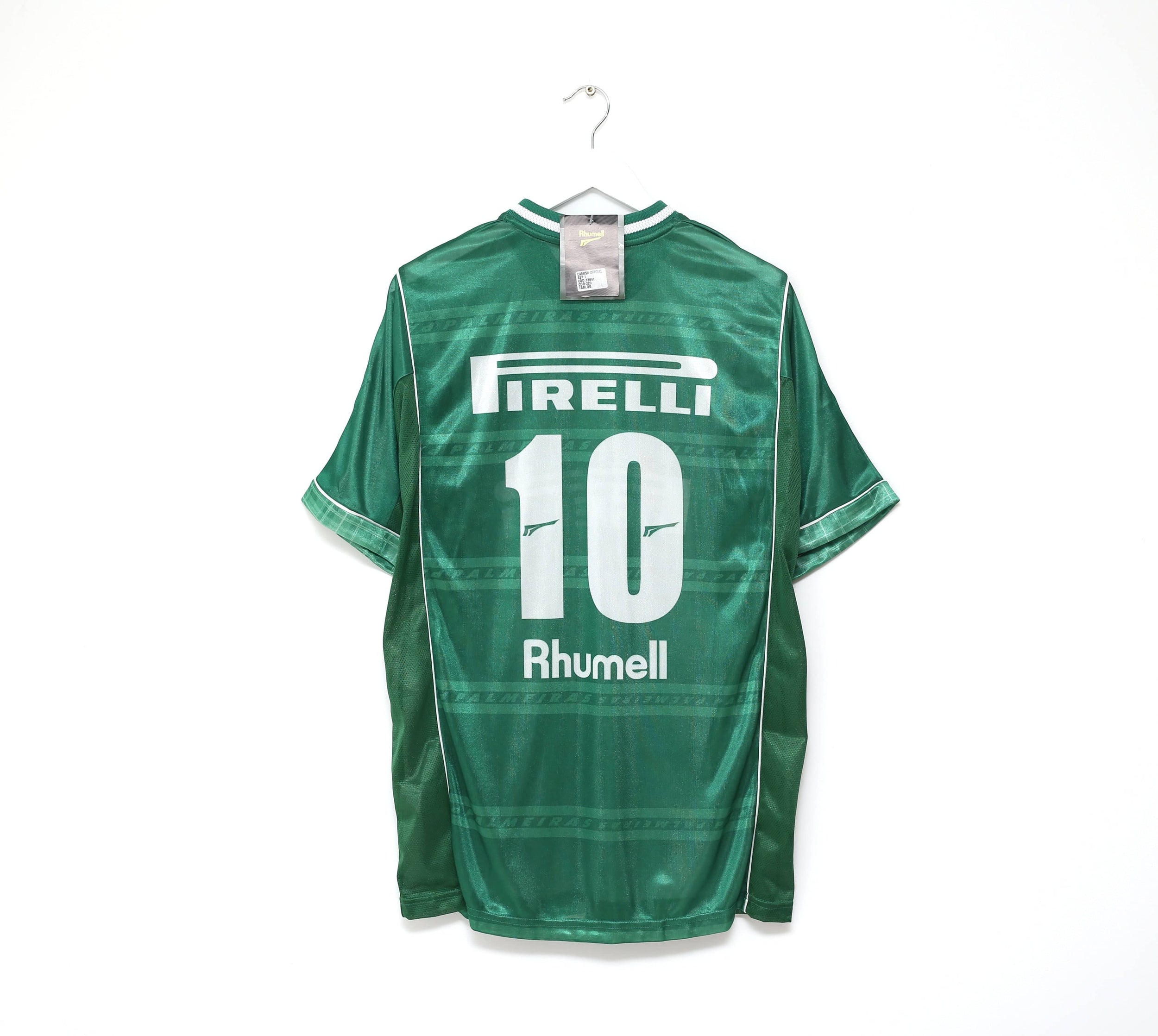 2001 PALMEIRAS #10 Vintage Rhumell Home Football Shirt Jersey (L) BNWT