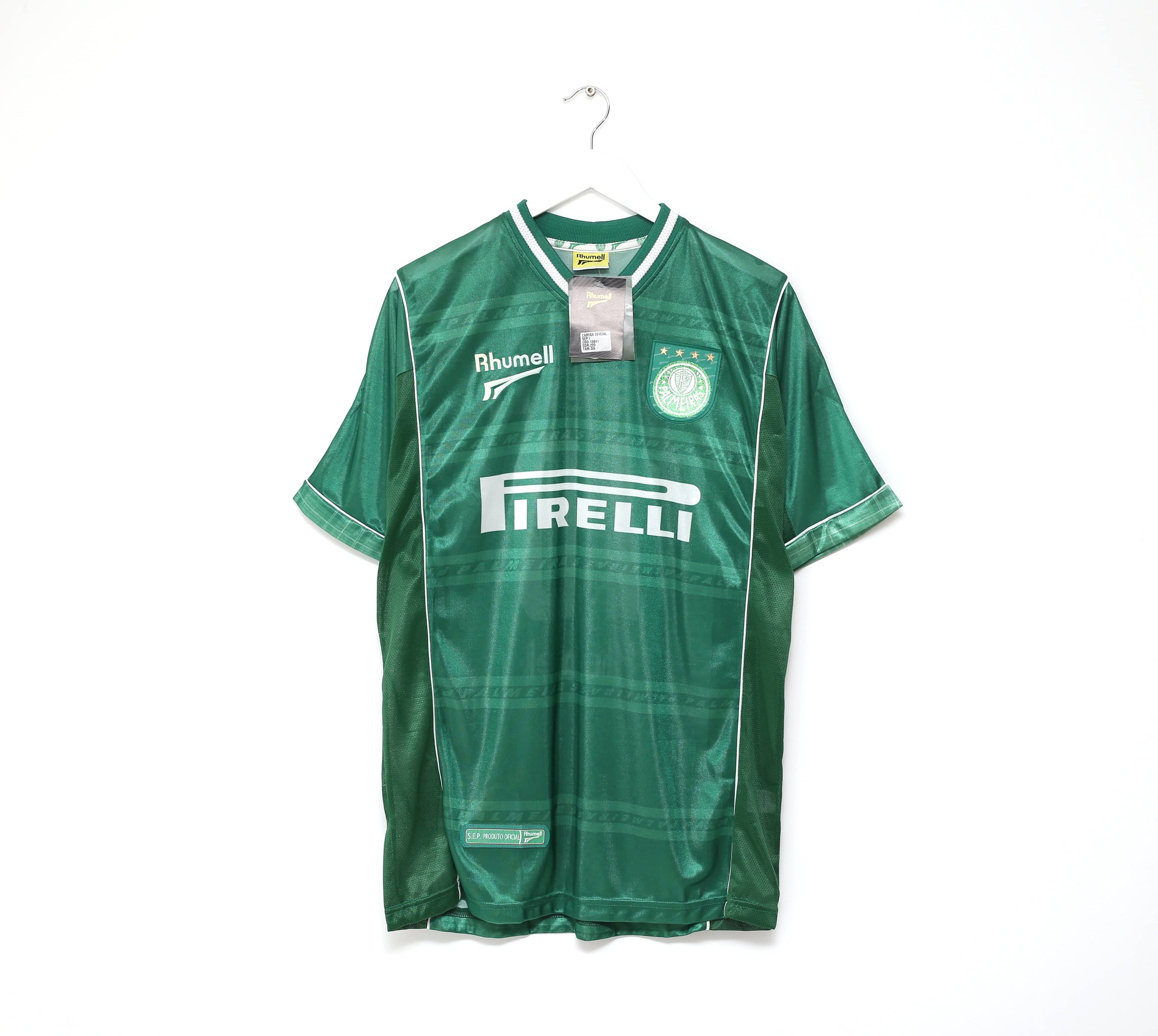 2001 PALMEIRAS #10 Vintage Rhumell Home Football Shirt Jersey (L) BNWT