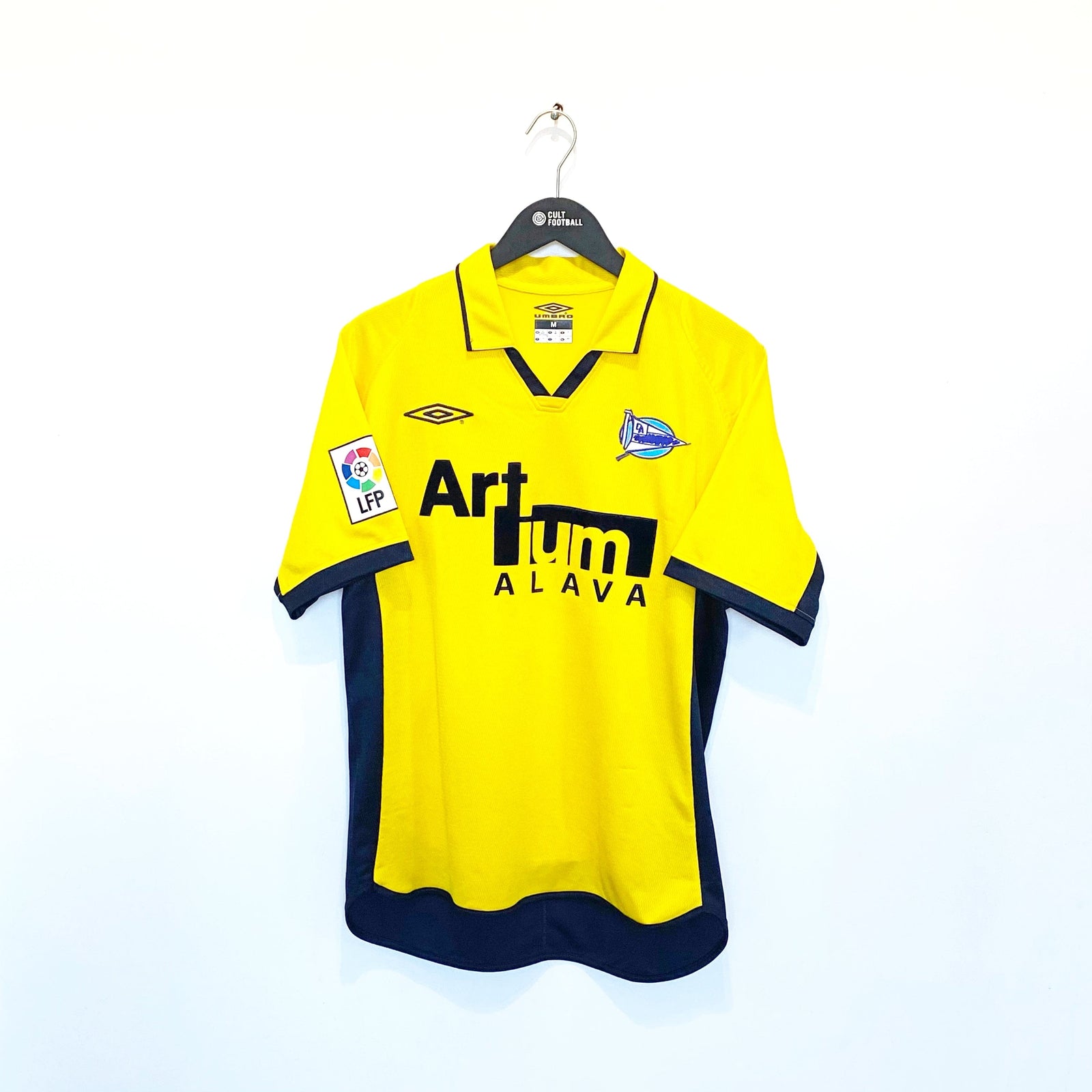 2002/03 Alaves Vintage Umbro Away Football Shirt Jersey (M) Jordi Cruyff Era