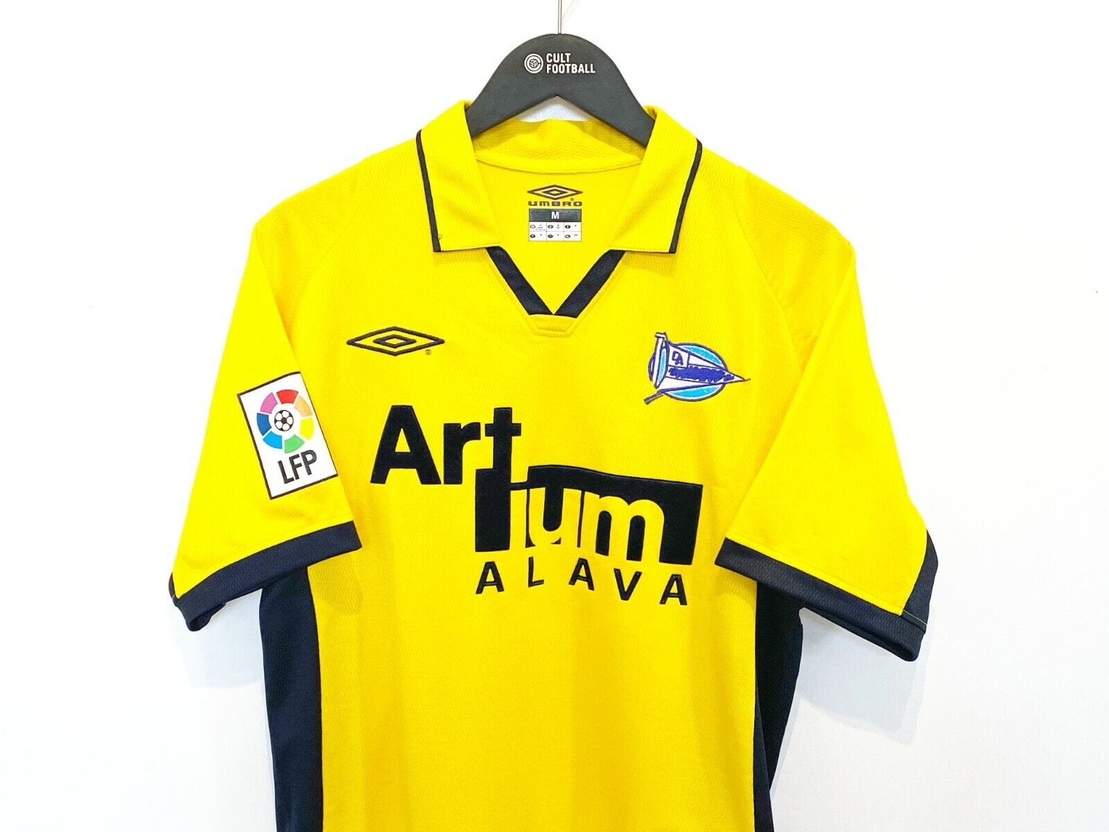 2002/03 Alaves Vintage Umbro Away Football Shirt Jersey (M) Jordi Cruyff Era
