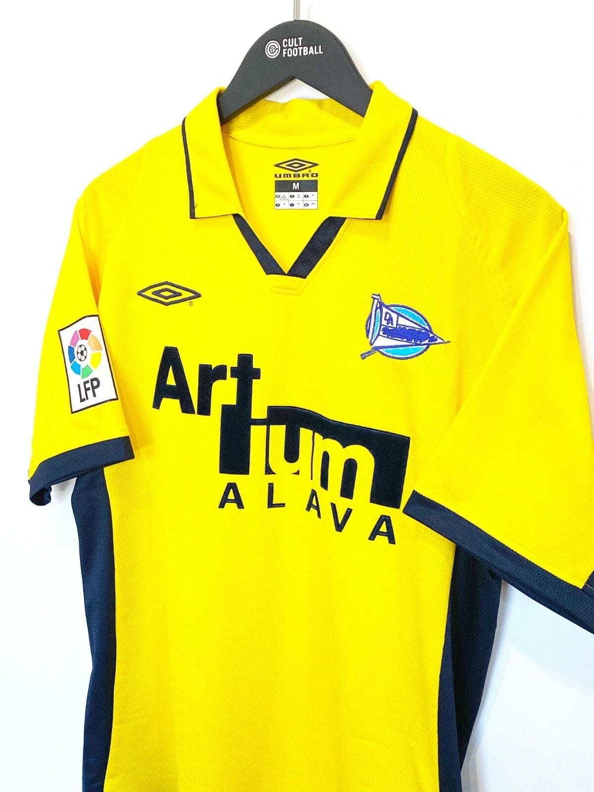 2002/03 Alaves Vintage Umbro Away Football Shirt Jersey (M) Jordi Cruyff Era