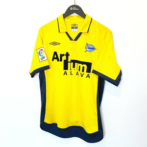 2002/03 Alaves Vintage Umbro Away Football Shirt Jersey (M) Jordi Cruyff Era