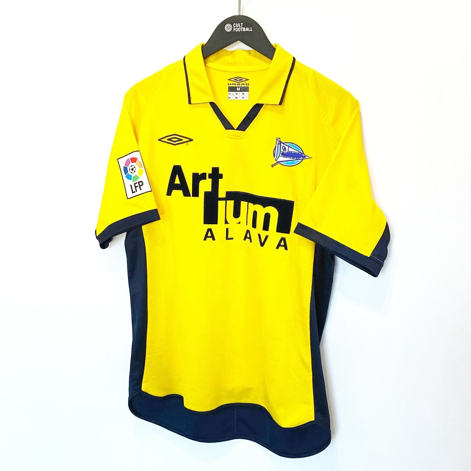 2002/03 Alaves Vintage Umbro Away Football Shirt Jersey (M) Jordi Cruyff Era