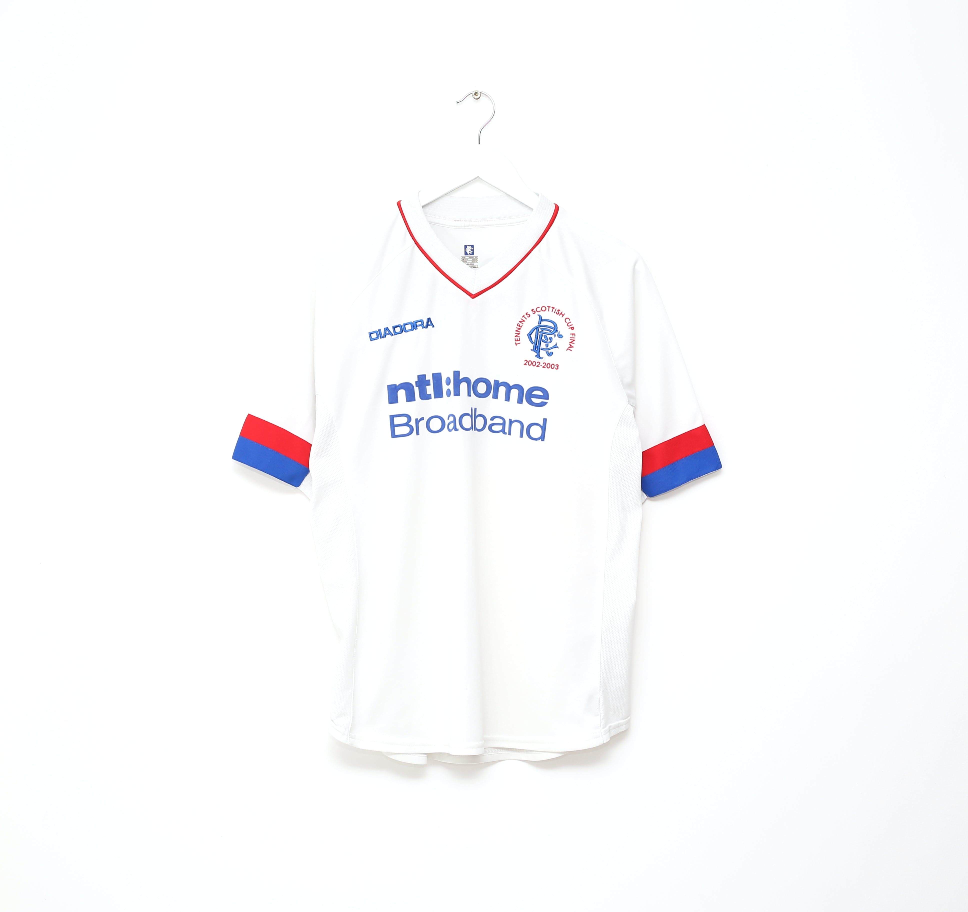 Maillot vintage Diadora Glasgow Rangers 2002/2003 pour Maillot vintage Diadora Glasgow Rangers 2002/2003 pour
