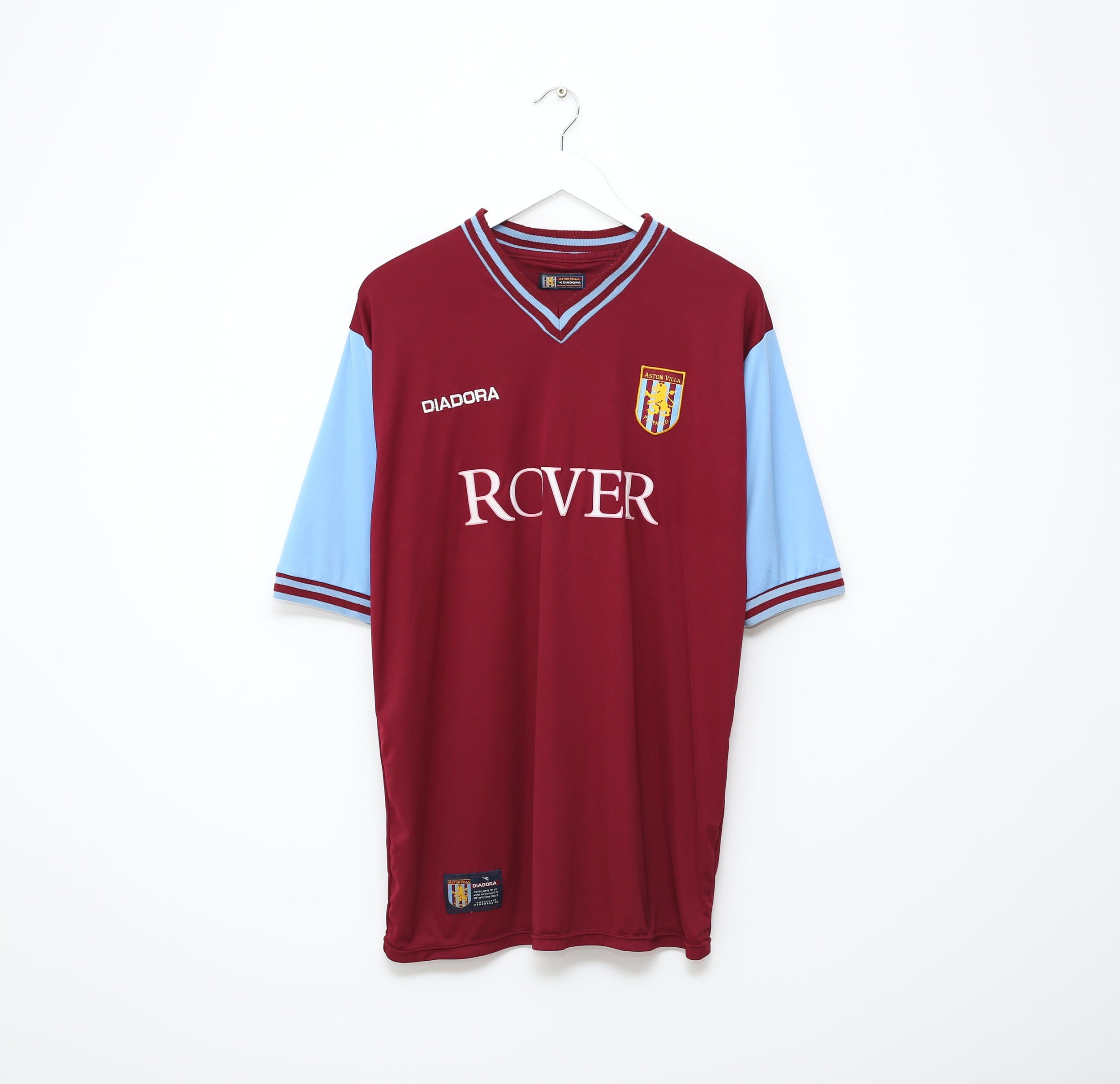 2002/03 ANGEL #8 Aston Villa Vintage Diadora Football Shirt Jersey (L)