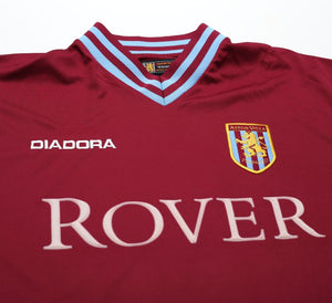 2002/03 ANGEL #8 Aston Villa Vintage Diadora Football Shirt Jersey (M) 38/40