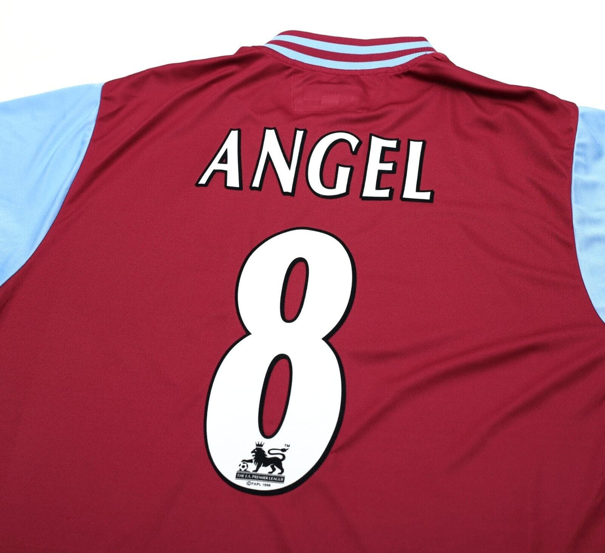 2002/03 ANGEL #8 Aston Villa Vintage Diadora Football Shirt Jersey (M) 38/40