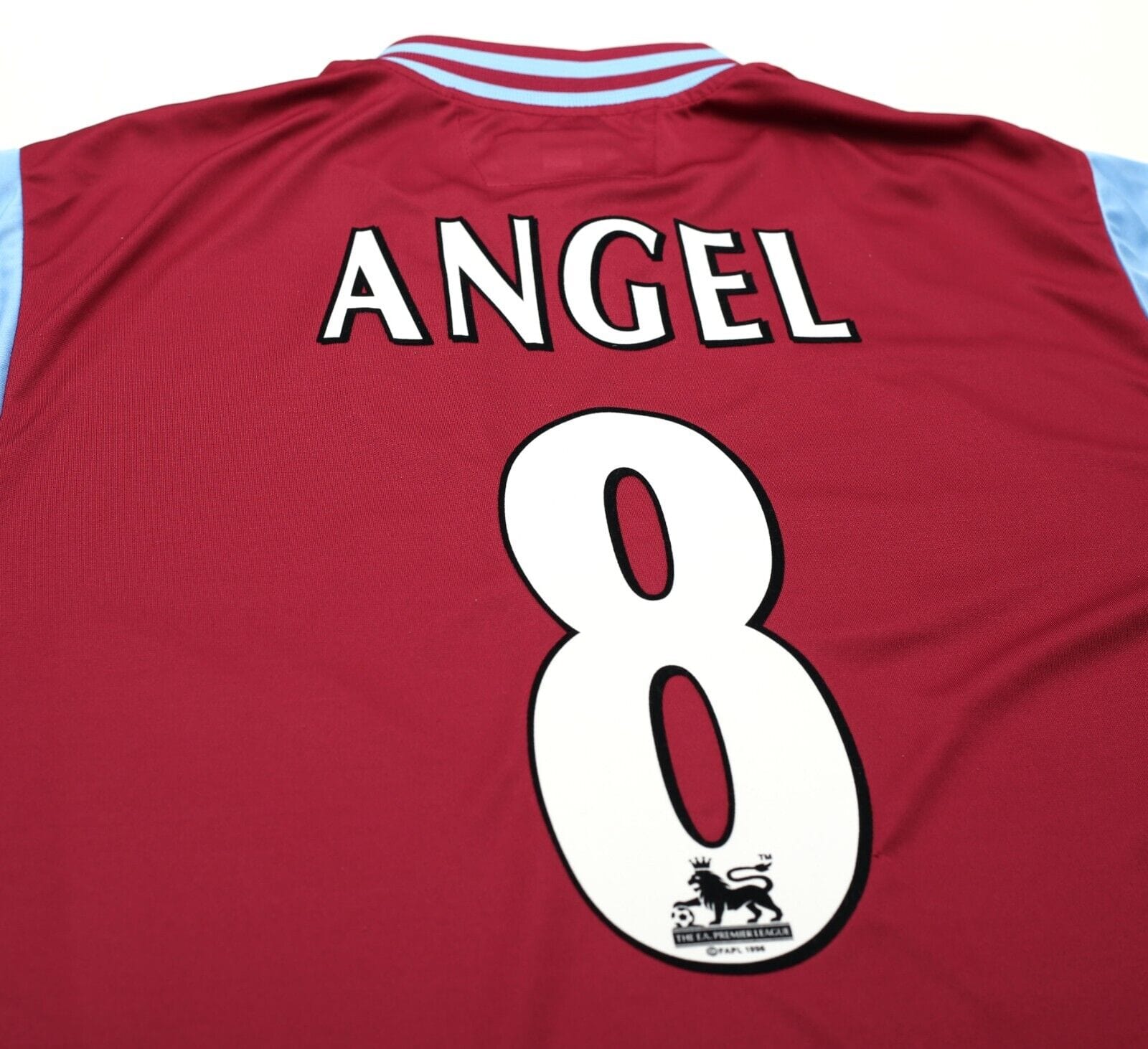 2002/03 ANGEL #8 Aston Villa Vintage Diadora Football Shirt Jersey (M) 38/40