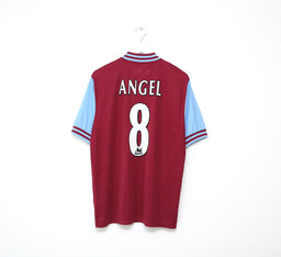 2002/03 ANGEL #8 Aston Villa Vintage Diadora Football Shirt Jersey (M) 38/40