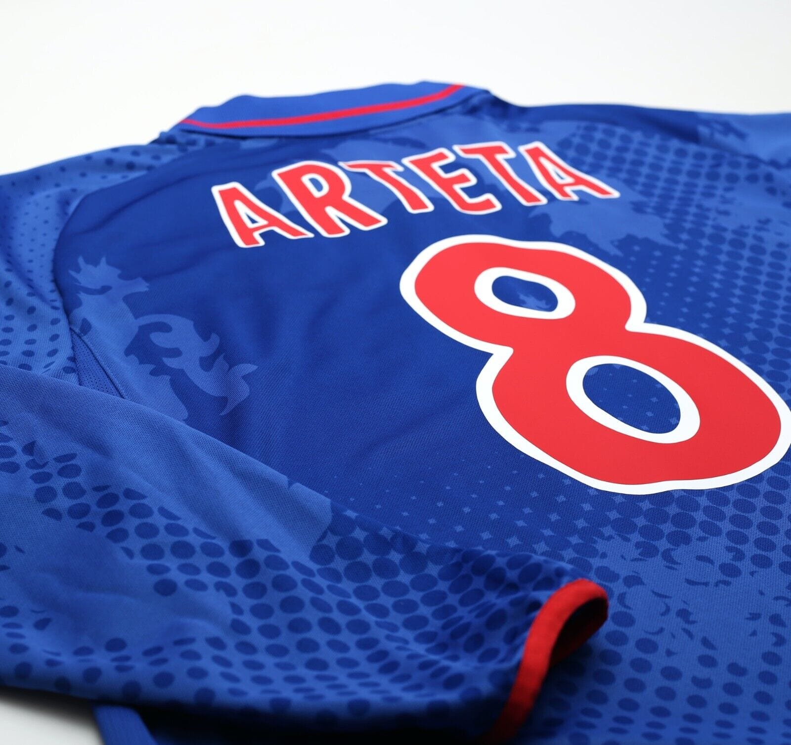 2002/03 ARTETA #8 Rangers Diadora CIS Cup Final Long Sleeve Football Shirt (XL)