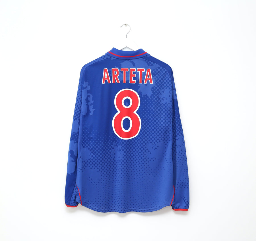 2002/03 ARTETA #8 Rangers Diadora CIS Cup Final Long Sleeve Football Shirt (XL)