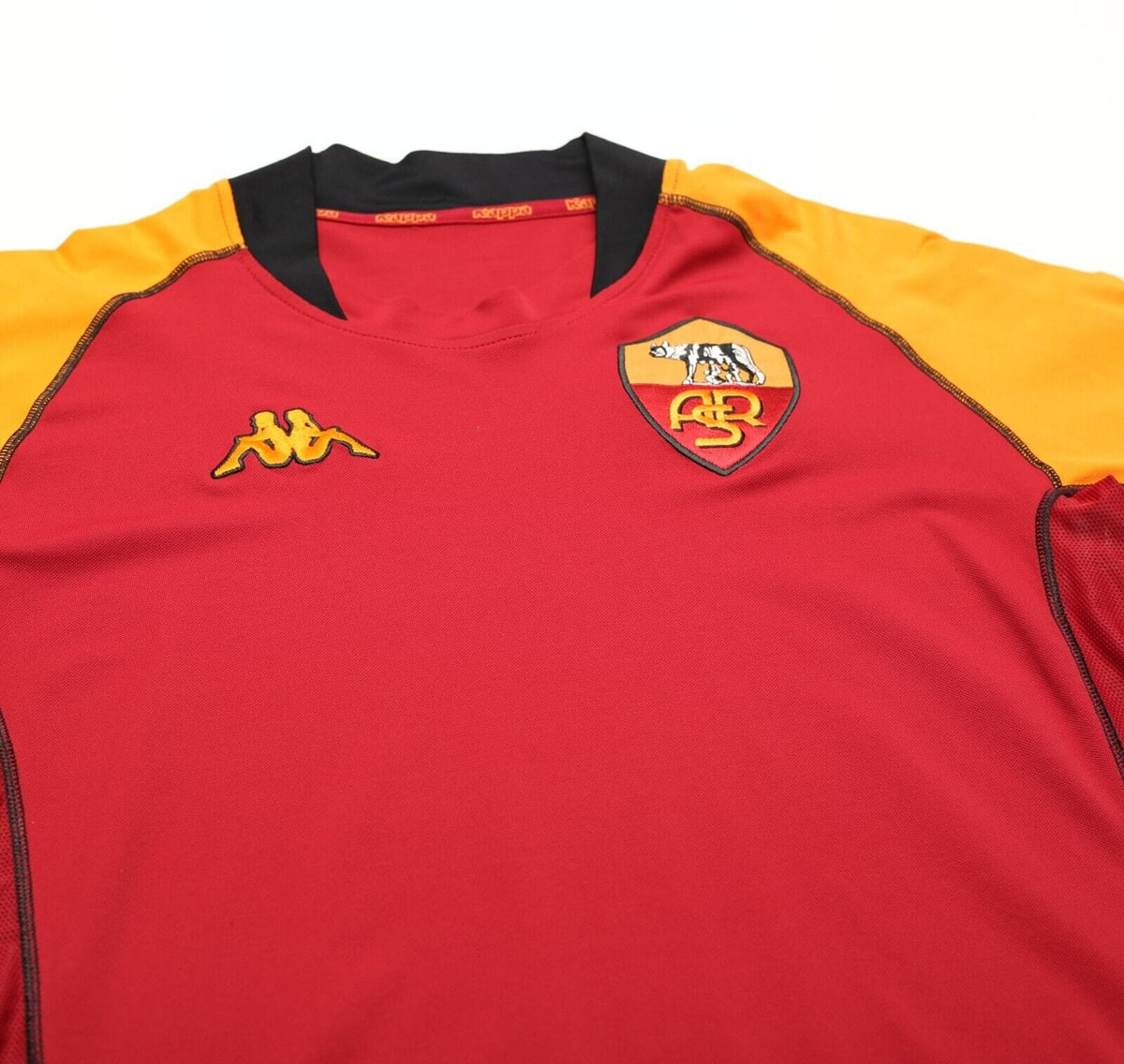2002/03 AS ROMA Vintage UCL Kappa LS Football Shirt Jersey (L/XL) Totti Era