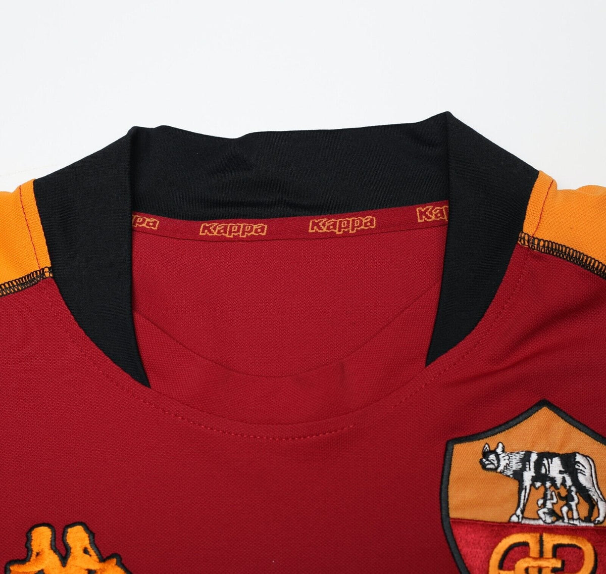 2002/03 AS ROMA Vintage UCL Kappa LS Football Shirt Jersey (L/XL) Totti Era