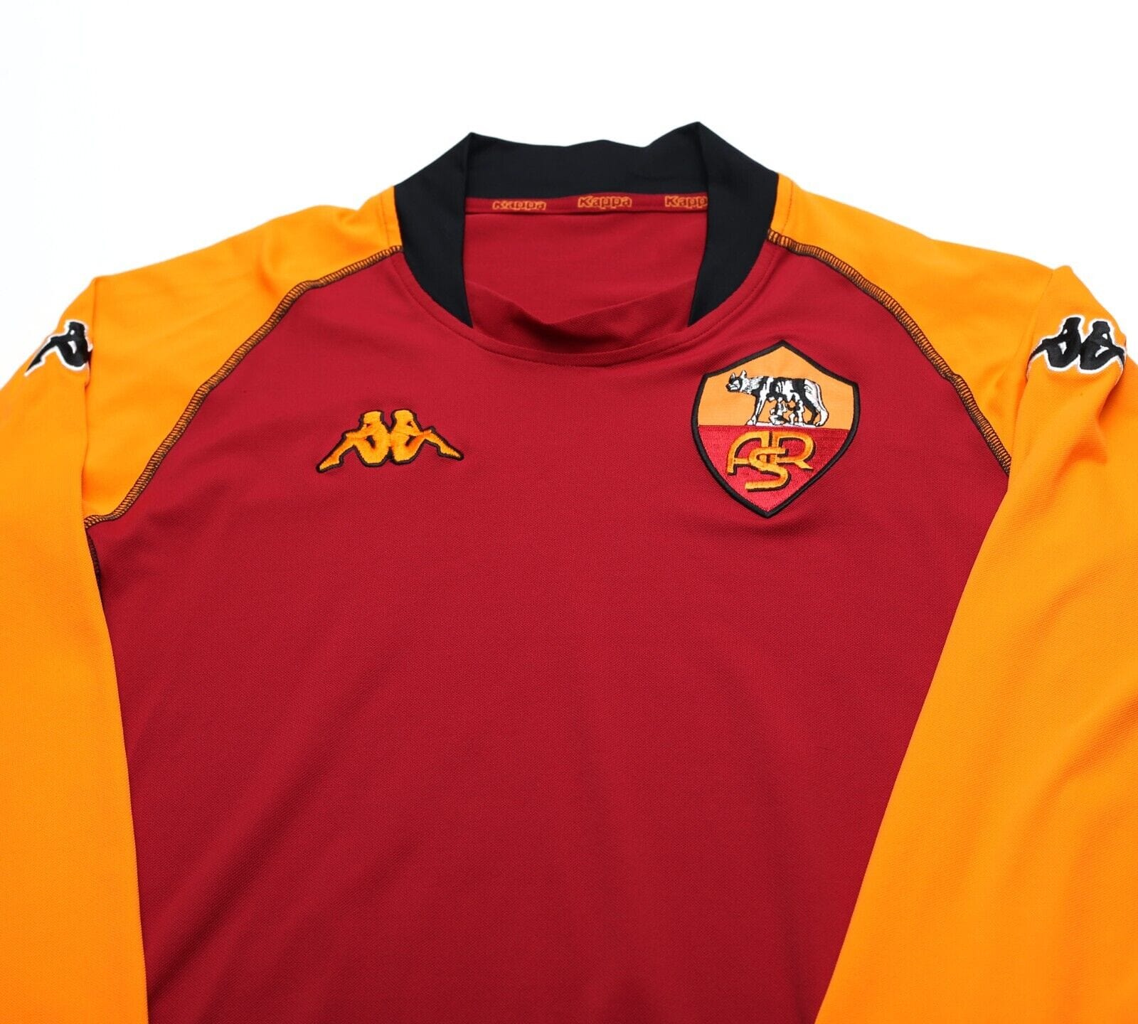 2002/03 AS ROMA Vintage UCL Kappa LS Football Shirt Jersey (L/XL) Totti Era