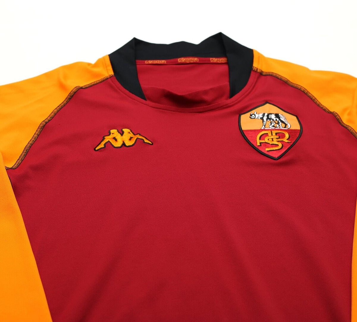 2002/03 AS ROMA Vintage UCL Kappa LS Football Shirt Jersey (L/XL) Totti Era