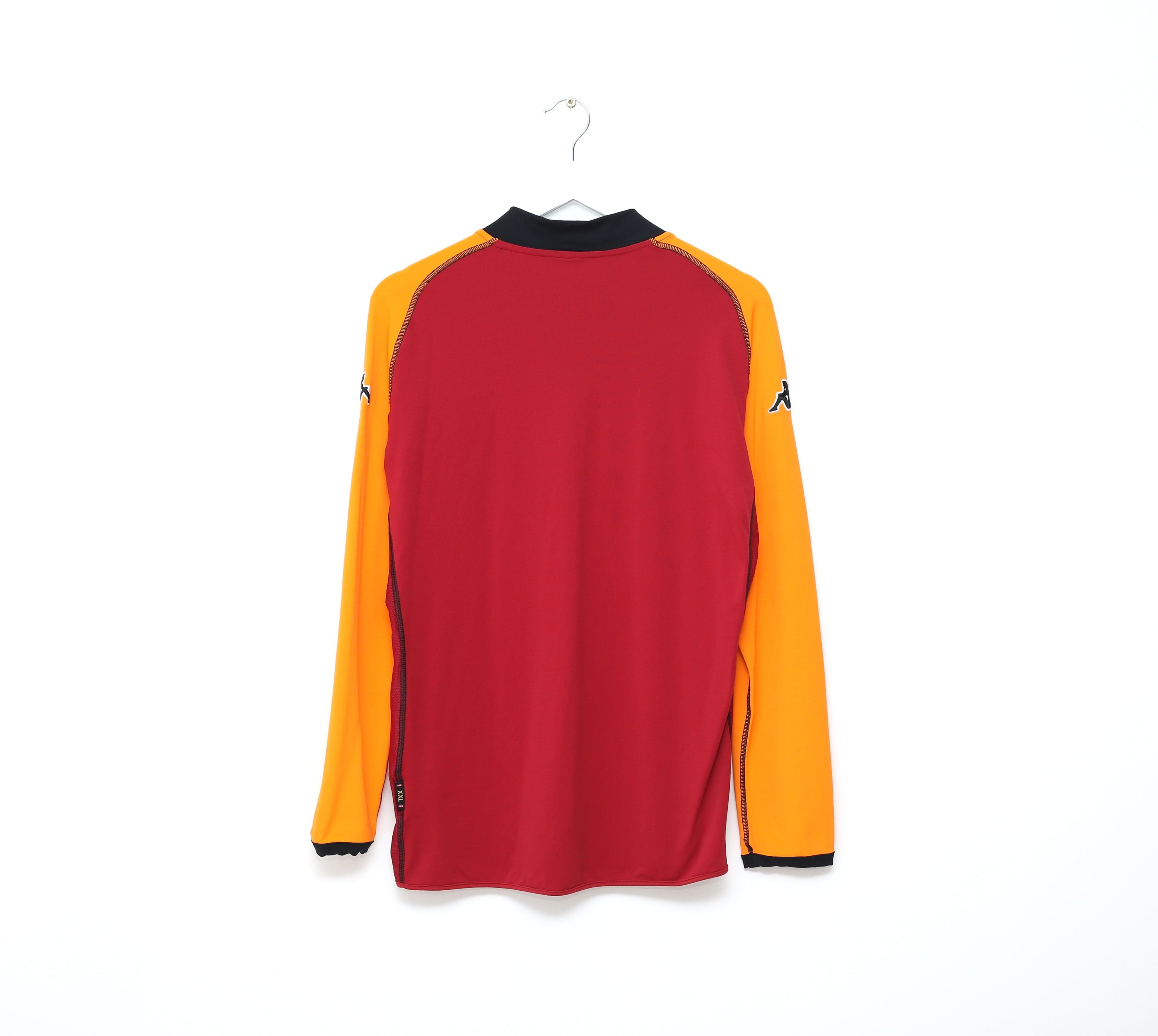 2002/03 AS ROMA Vintage UCL Kappa LS Football Shirt Jersey (L/XL) Totti Era