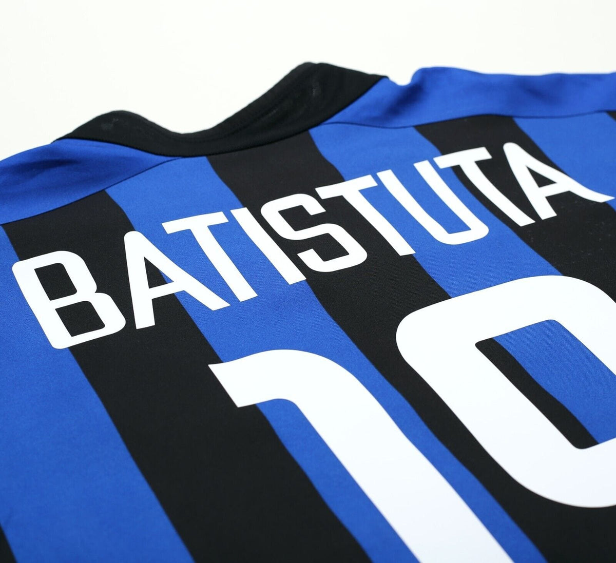 2002/03 BATISTUTA #19 Inter Milan Vintage Nike Home Football Shirt Jersey (L)