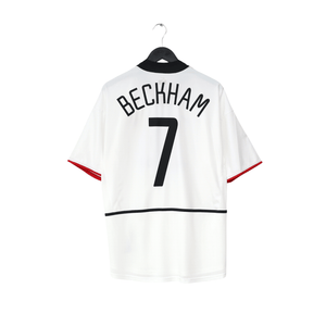 2002/03 Beckham #7 Manchester United Vintage Nike Away Shirt (L)