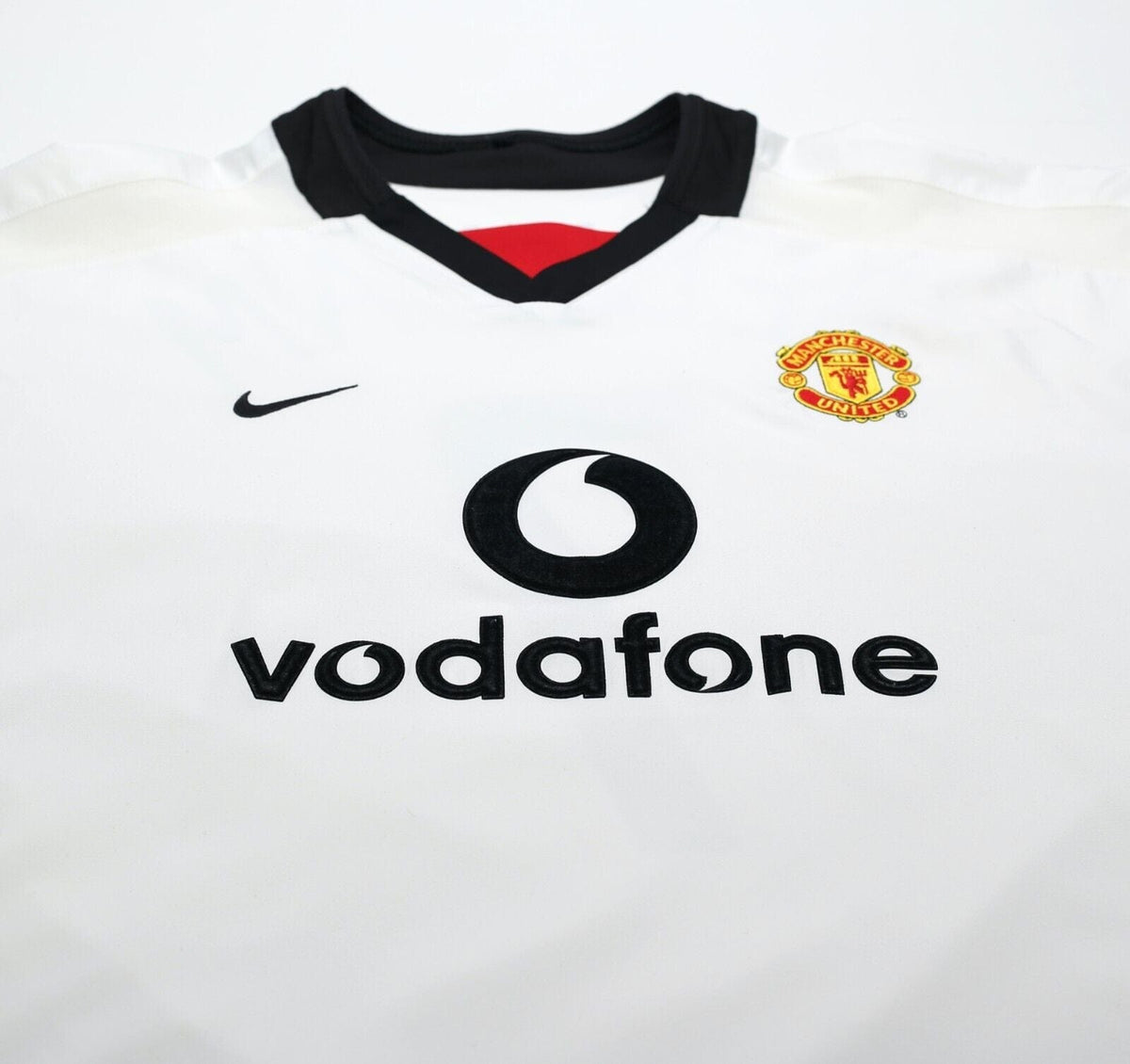 2002/03 BECKHAM #7 Manchester United Vintage Nike LS Away Football Shirt (XL)