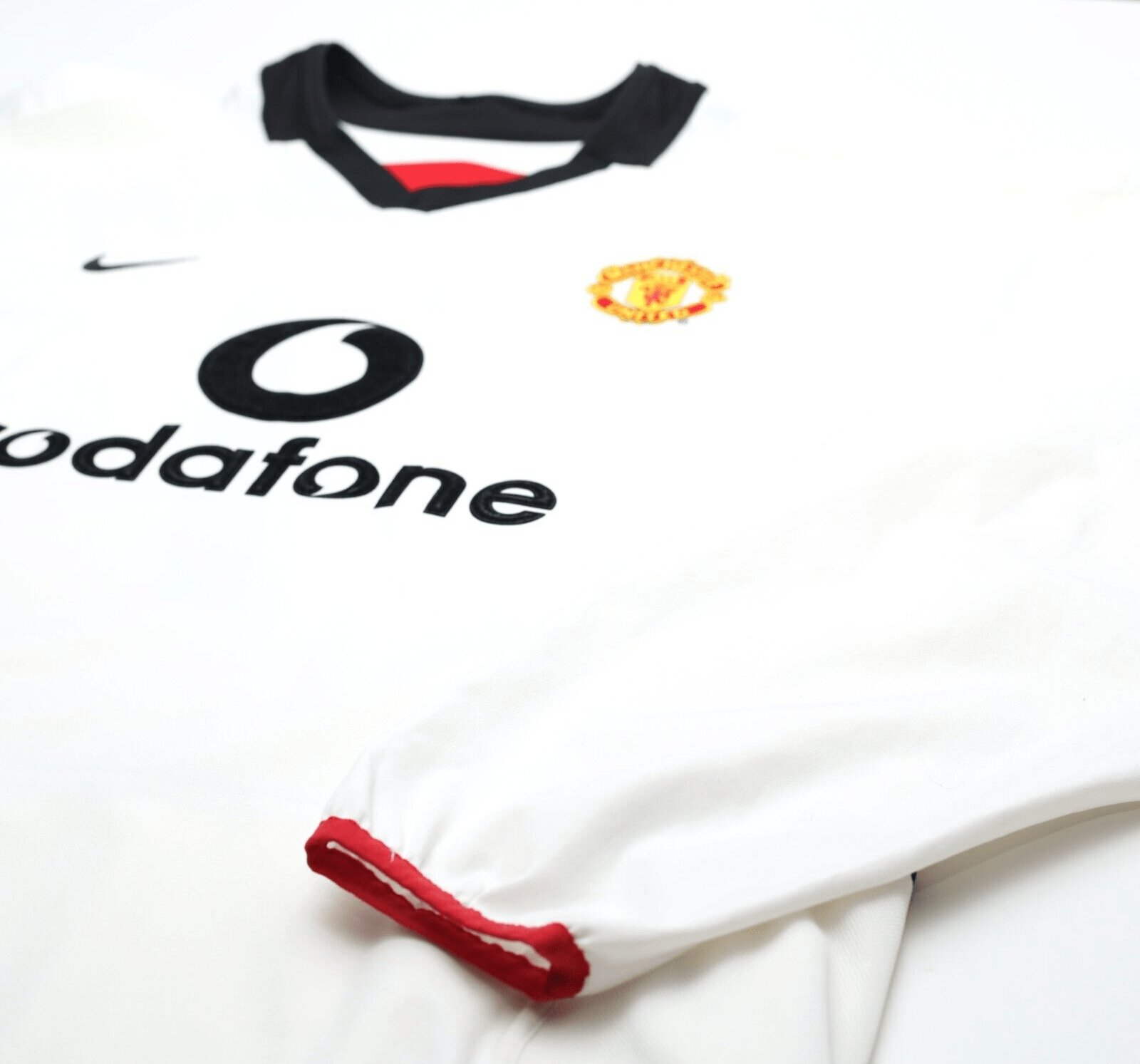 2002/03 BECKHAM #7 Manchester United Vintage Nike LS Away Football Shirt (XL)