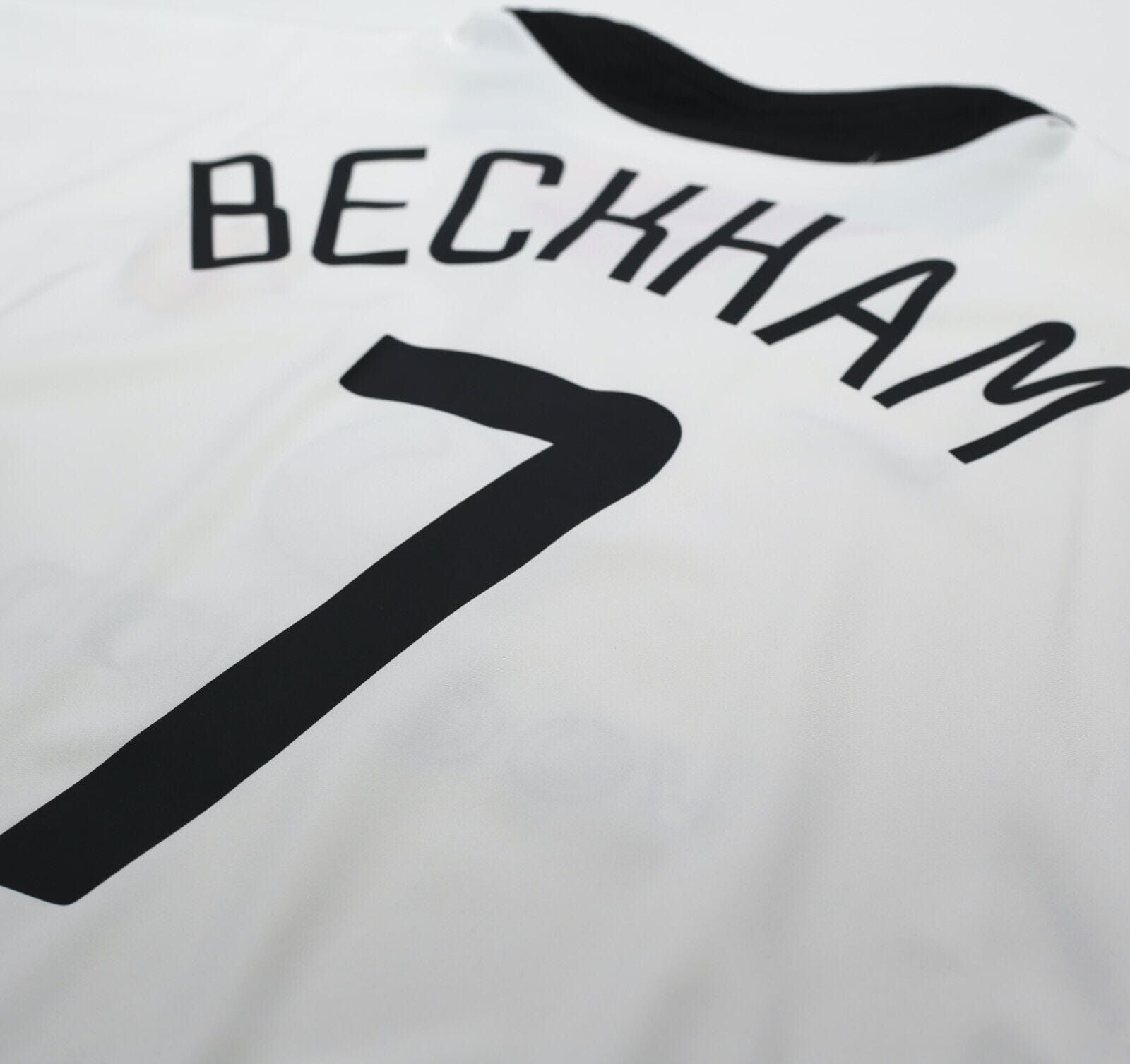 2002/03 BECKHAM #7 Manchester United Vintage Nike LS Away Football Shirt (XL)