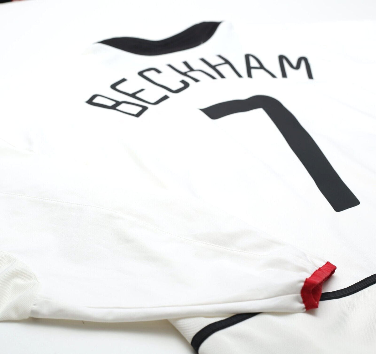 2002/03 BECKHAM #7 Manchester United Vintage Nike LS Away Football Shirt (XL)