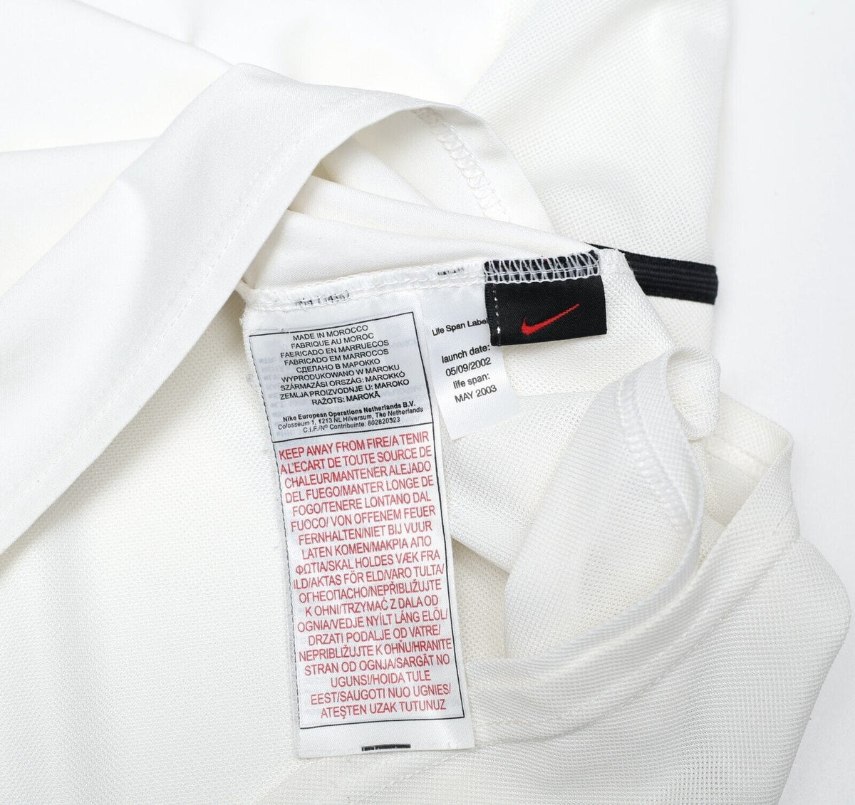 2002/03 BECKHAM #7 Manchester United Vintage Nike LS Away Football Shirt (XL)