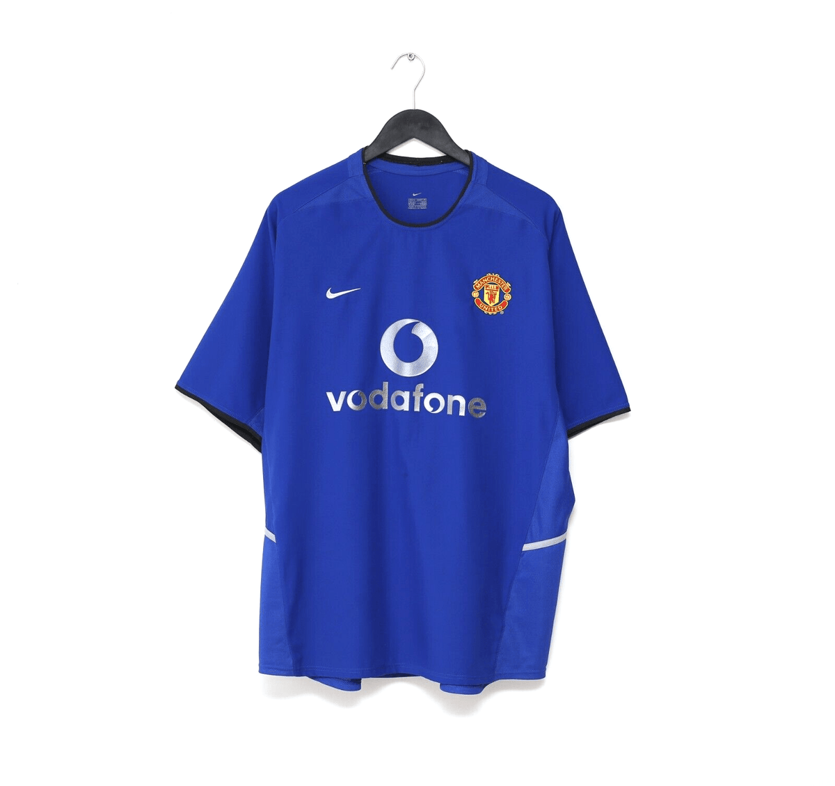 2002/03 Beckham #7 Manchester United Nike third football shirt in blue