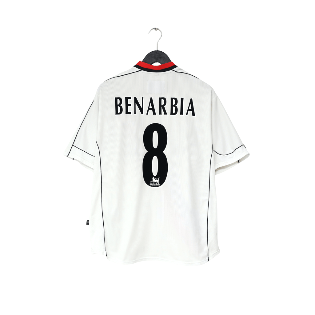 2002/03 BENARBIA #8 Manchester City Vintage LCS Away Football Shirt (L)
