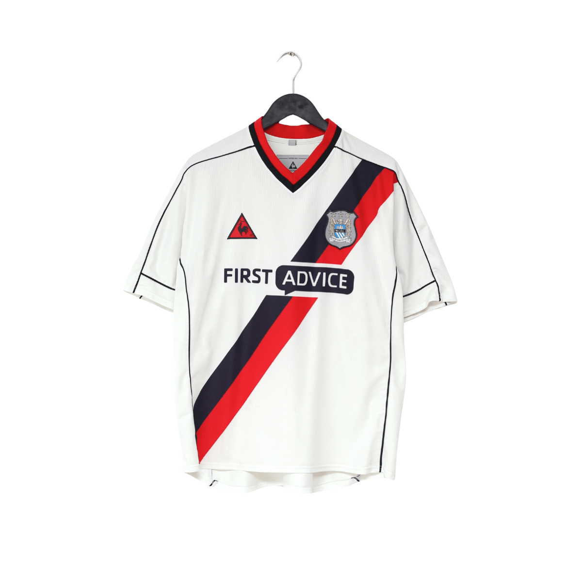 2002/03 BENARBIA #8 Manchester City Vintage LCS Away Football Shirt (L)