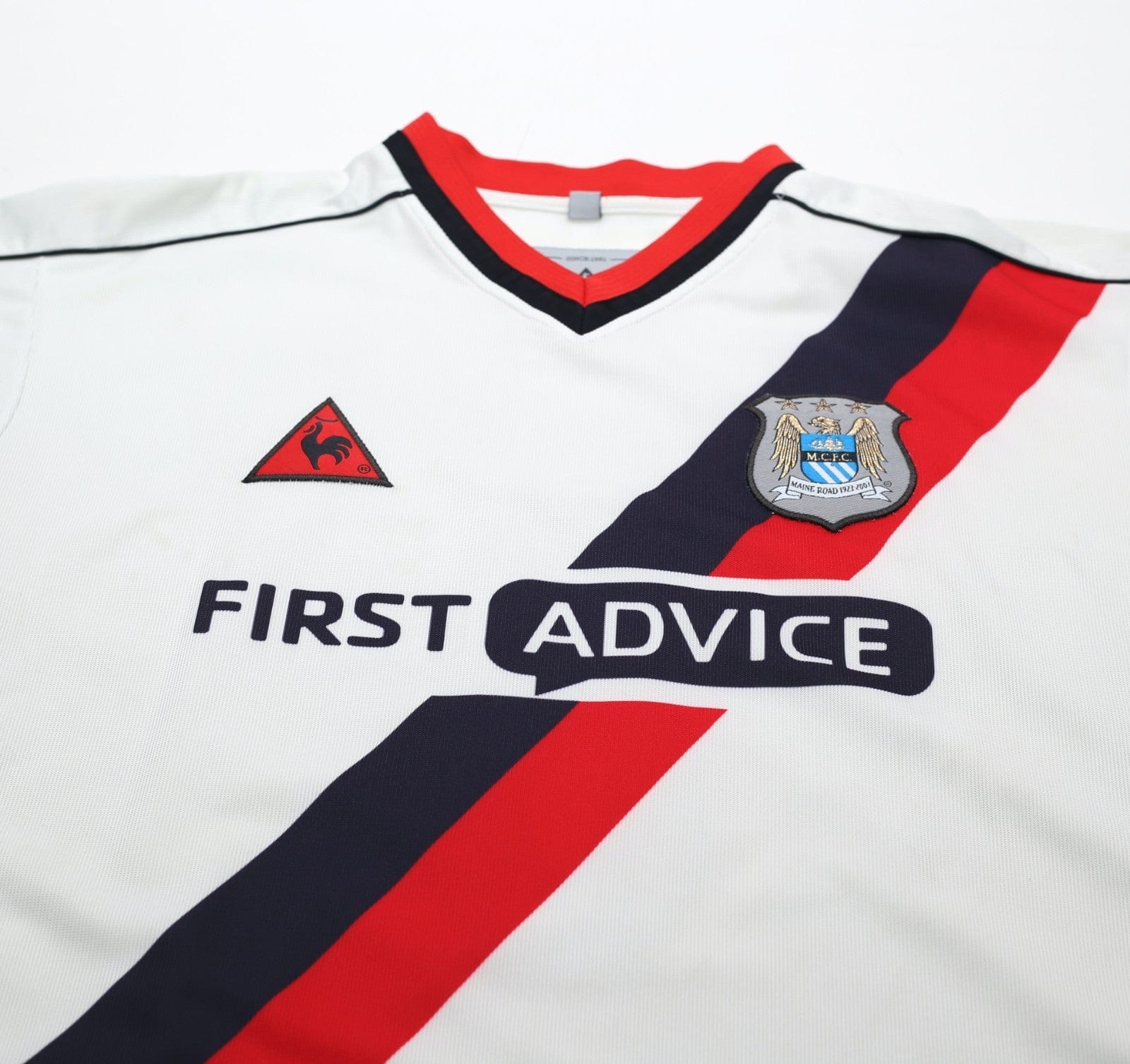 2002/03 BENARBIA #8 Manchester City Vintage LCS Away Football Shirt (L)